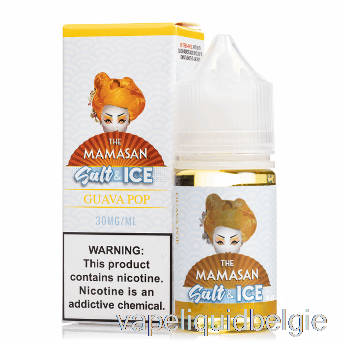 Vape Vloeibaar Ijs Guave Pop Zout - De Mamasan E-vloeistof - 30ml 30mg